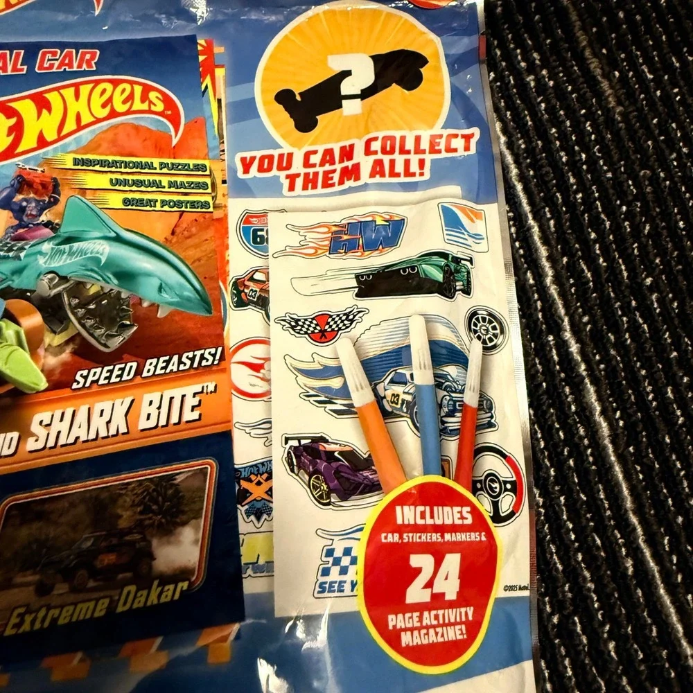 Hot Wheels Toy & Activity Set Kids OS Multi NEW Mystery Car Stickers Markers